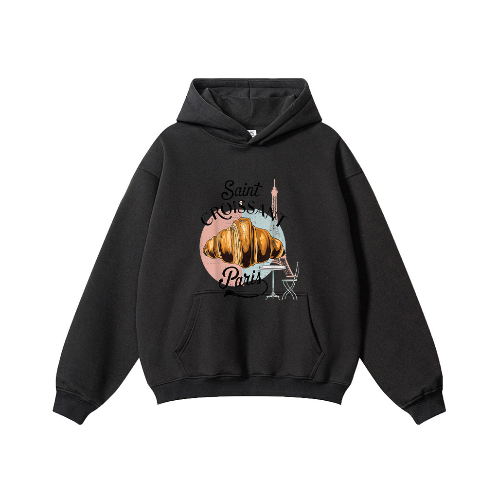 Saint Croissant Paris Hoodie - Image 3