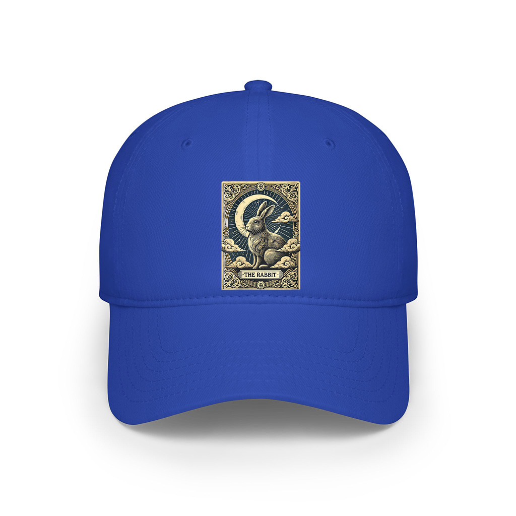 Tarot Card Vintage Crescent Moon Rabbit Animal Lovers Cap