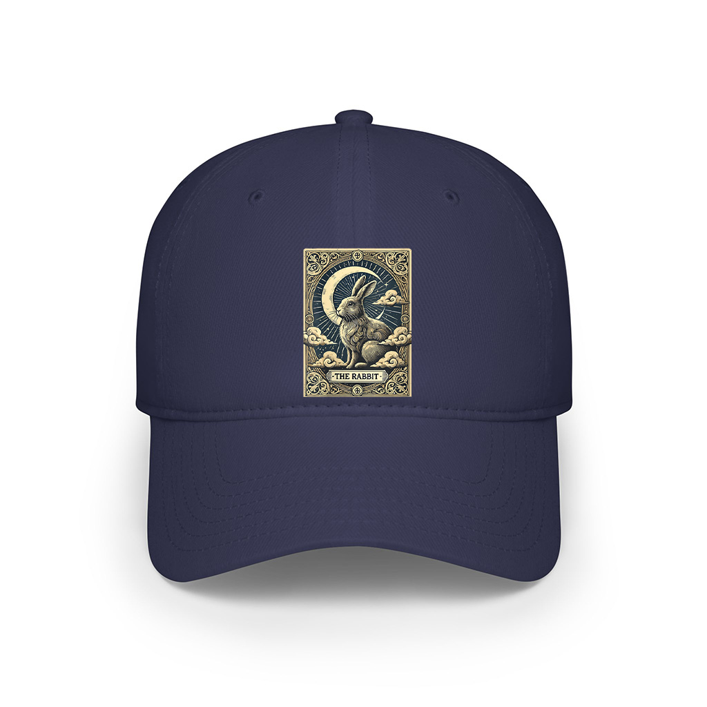 Tarot Card Vintage Crescent Moon Rabbit Animal Lovers Cap - Image 6
