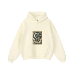 Tarot Card Vintage Crescent Moon Rabbit Animal Lovers Hoodie
