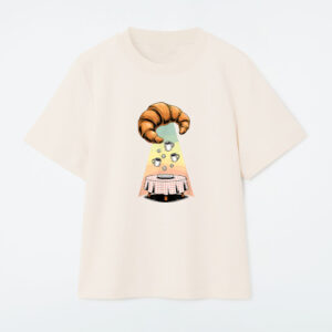 UFO Croissant Coffee Caffeine Croissants T-Shirt