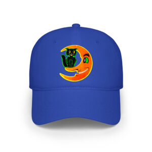 Vintage Halloween Beistle Cat On The Moon Horror Gift Cap
