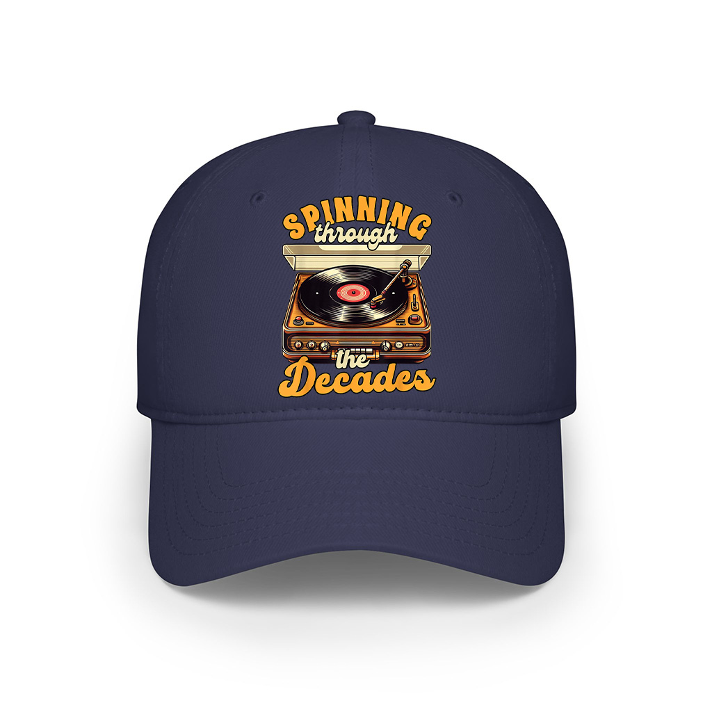 Vinyl Record Collector Spinning Through Decades Music Lover Cap - Image 5