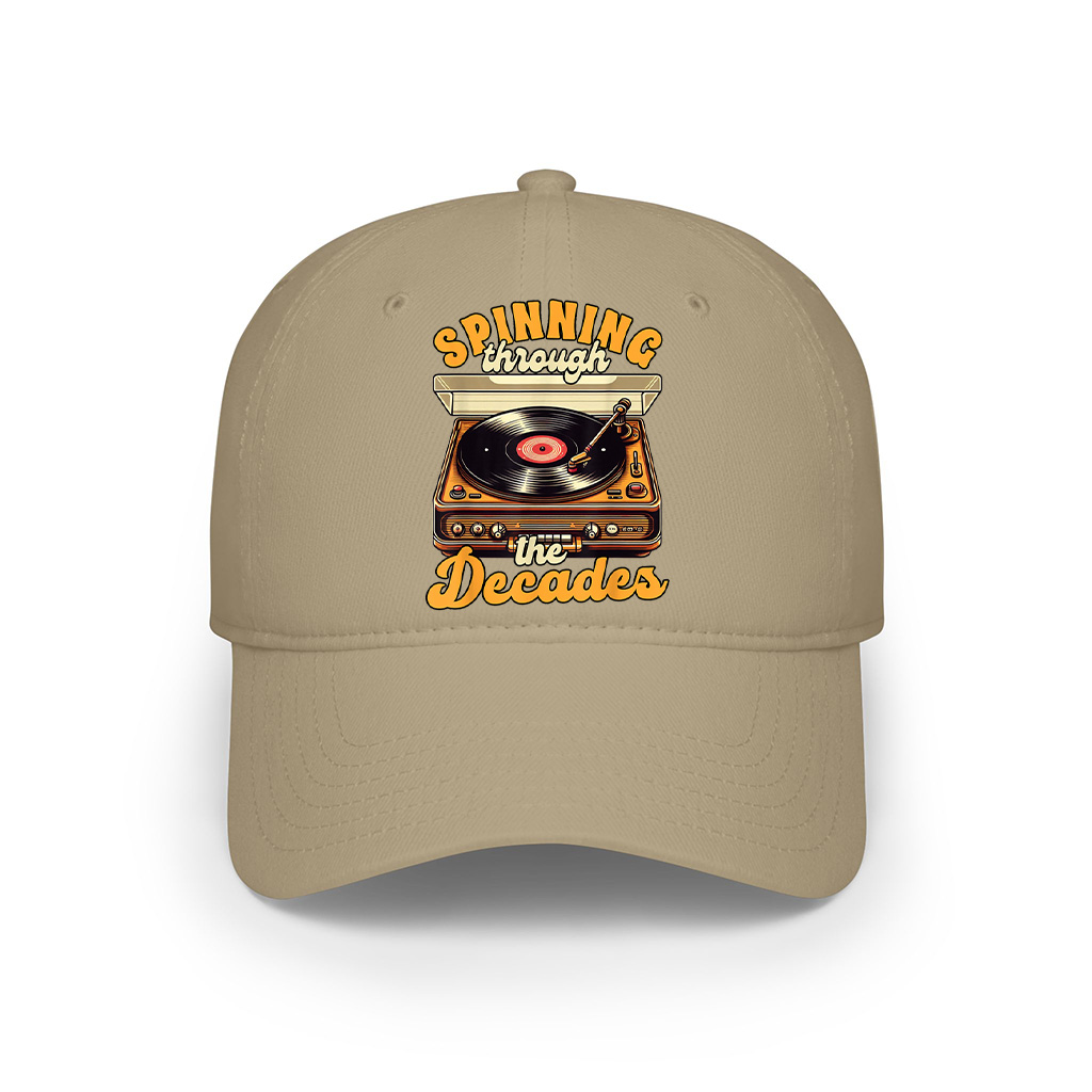 Vinyl Record Collector Spinning Through Decades Music Lover Cap - Image 7
