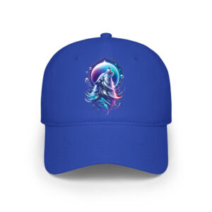 Wolf Forest Moon Vintage Cosmic Howling Wolf Lover Graphic Cap