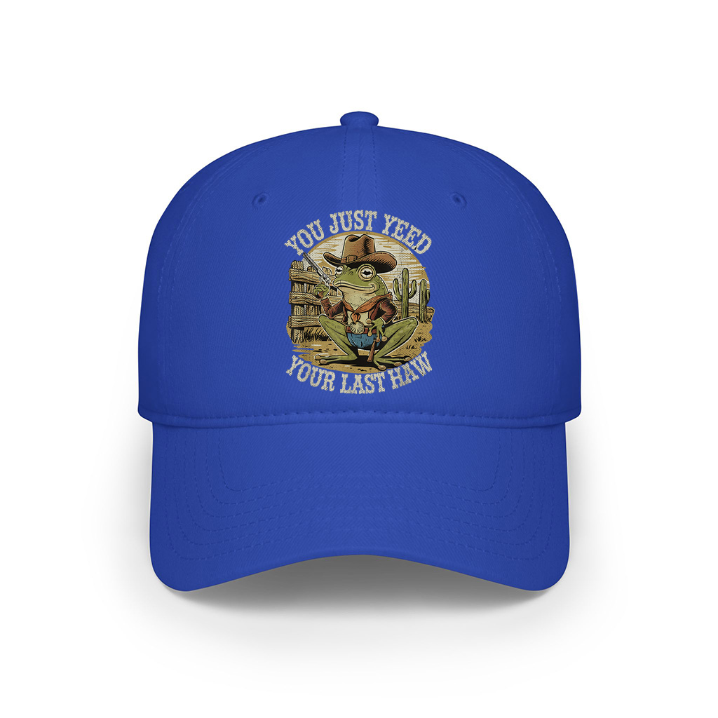 You Just Yee’d Your Last Haw Funny Vintage Cowboy Frog Cap