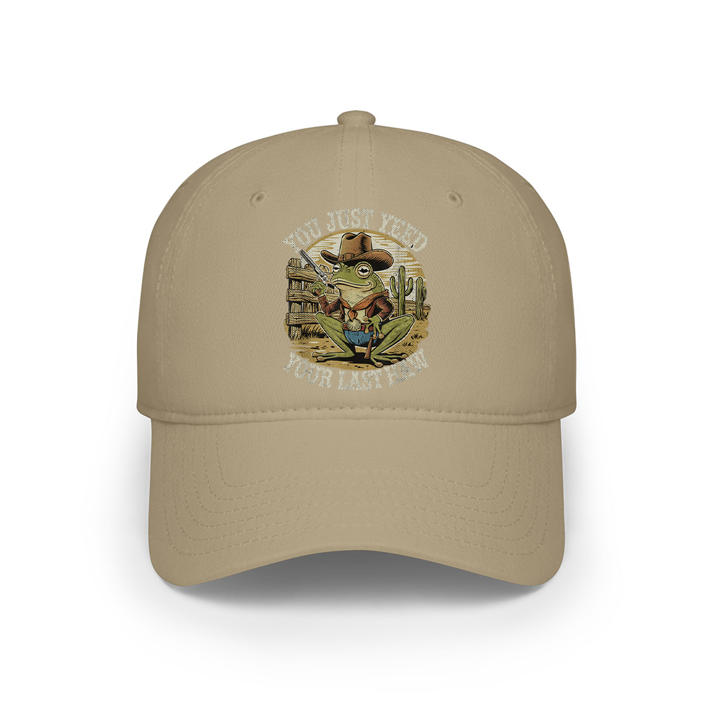 You Just Yee’d Your Last Haw Funny Vintage Cowboy Frog Cap - Image 7